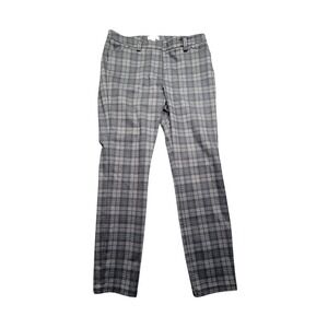 Calvin Klein Dress Pants Womens 12 Gray Plaid Straight Leg Work Business‎ Casual